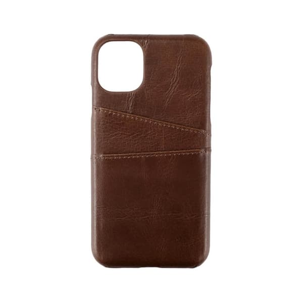 Onsala COLLECTION Mobilskal Skinn Brun iPhone 11 med Kortfack