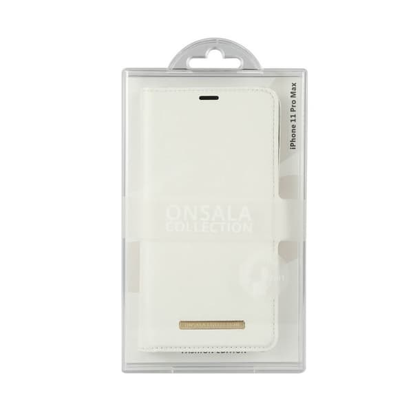 Onsala Mobilfodral Saffiano White - iPhone 11 Pro Max