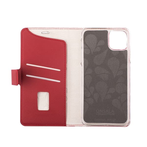 Onsala COLLECTION Mobilfodral Saffiano Red iPhone 11 Pro Max