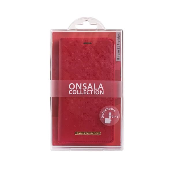 Onsala COLLECTION Mobilfodral Saffiano Red iPhone 11 Pro Max