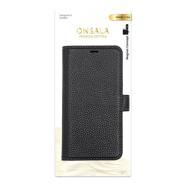 Onsala COLLECTION Mobilfodral Skinn Svart iPhone 11 Pro