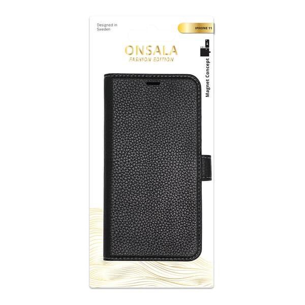 Onsala COLLECTION Mobilfodral Skinn Svart iPhone 11