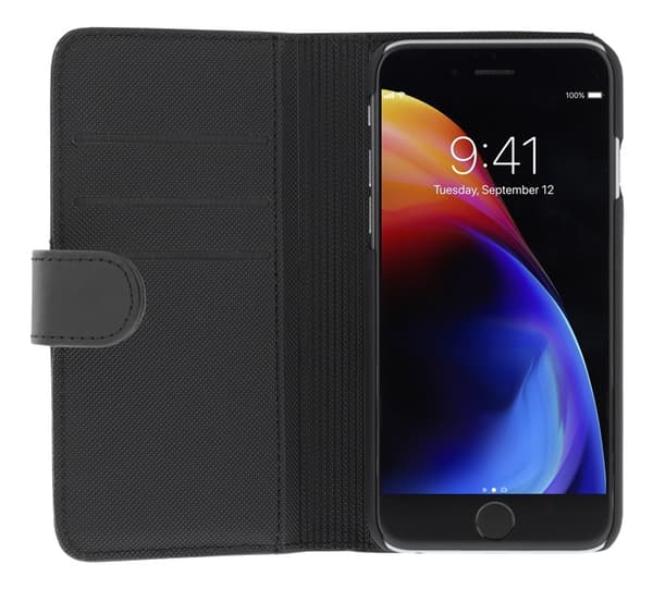DELTACO lommebokveske 2-i-1, iPhone 6/6s/7/8/SE (2020), magnetisk bakside
