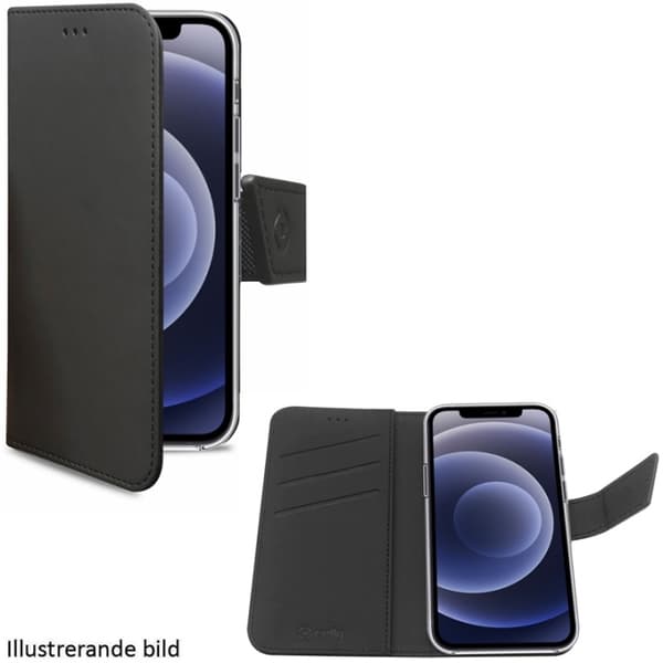 Celly Wallet Case iPhone 13 Pro, Svart
