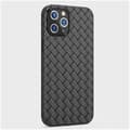 Miniatyrbilde 3 av 3: Vevd deksel i TPU for iPhone 13 Pro, Svart