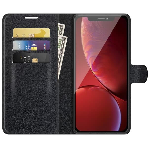 PU-læder cover til iPhone 13 Pro Max, Svart