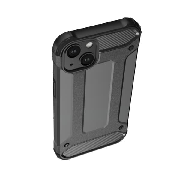 Vahva teollinen kuori iPhone 13: lle, Musta