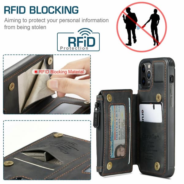 Pungtaske til iPhone 13 Pro, Sort