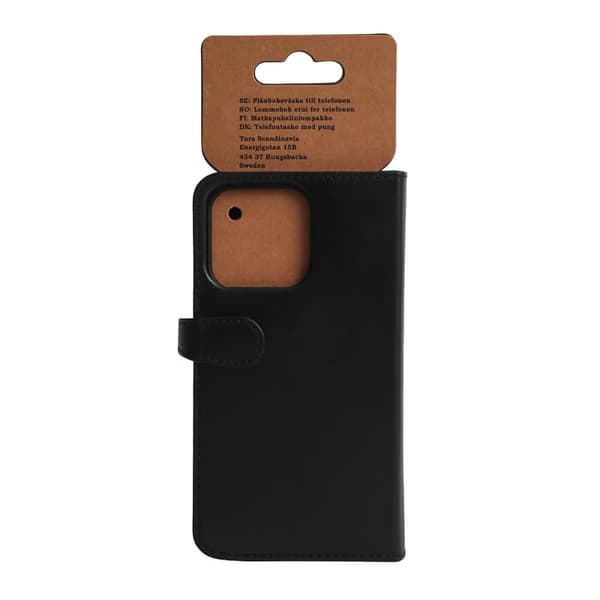 Buffalo Wallet Læder Til 3 kort iPhone 13 Pro Sort