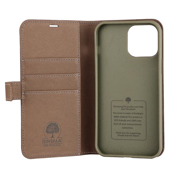Onsala ECO Wallet iPhone 13 Pro Max Brun