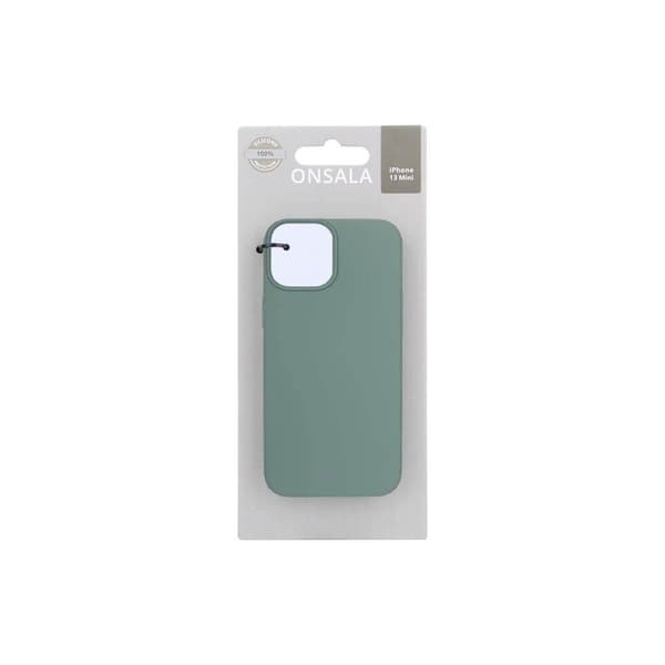 Onsala Suojakuori Silikooni Pine Green - iPhone 13 Mini