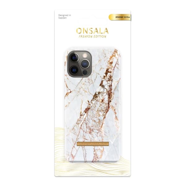 Onsala Mobilskal Soft White Rhino Marble - iPhone 13 Pro