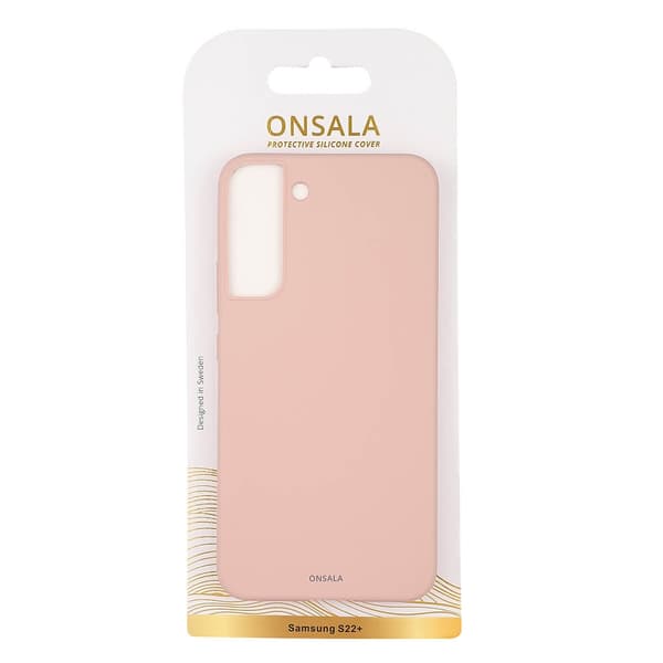 Onsala Mobilskal Silikon Sand Pink - Samsung S22+