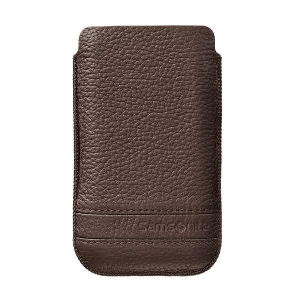 Samsonite Mobile Bag Classic Leather Medium Brown