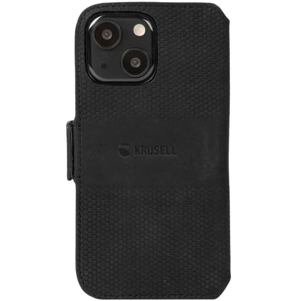 Krusell Telefonpung i læder iPhone 13 Sort