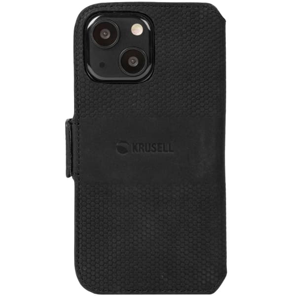 Krusell Telefonpung i læder iPhone 13 Sort