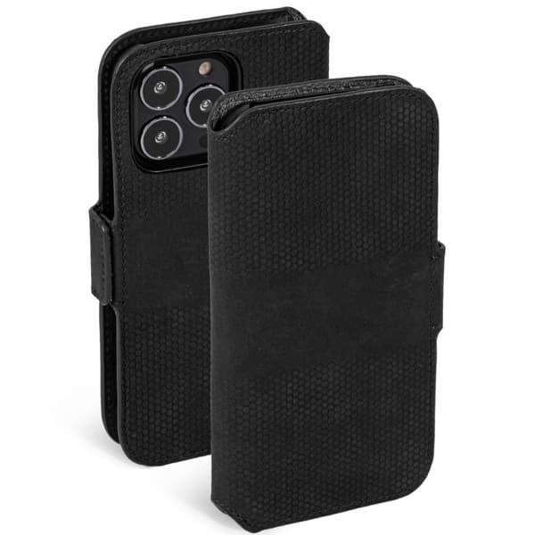 Krusell Nahka Puhelin Lompakko iPhone 13 Pro Musta
