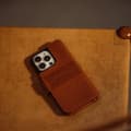 Miniatyrbillede 9 af 9: Krusell Telefonpung i læder iPhone 13 Mini Cognac