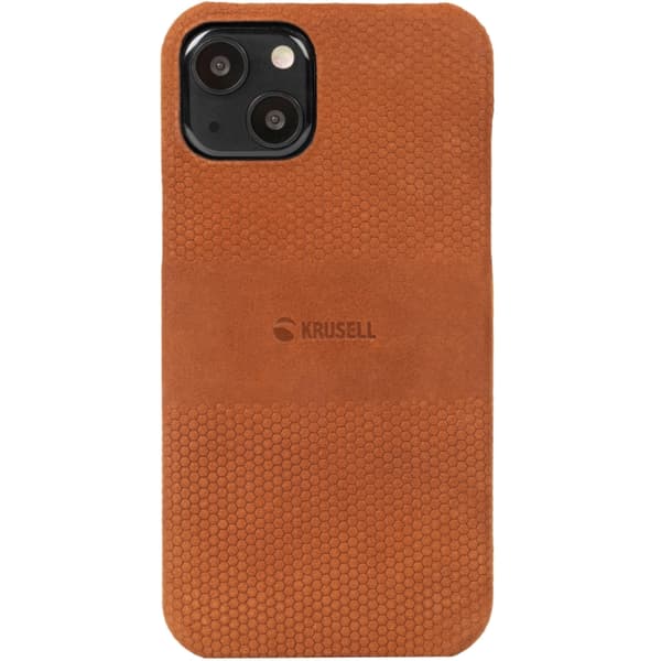Krusell Lærdeksel iPhone 13 Cognac