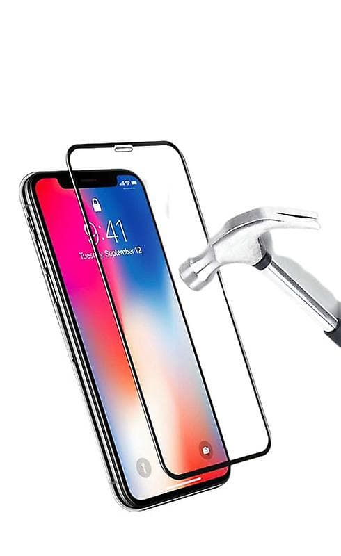Skjermbeskytter i 9H herdet glass for iPhone 14 Plus, Svart