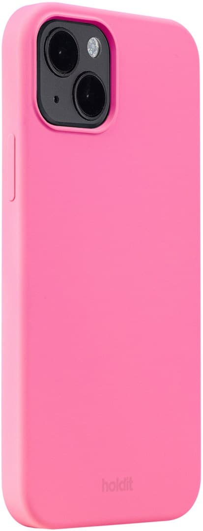 Holdit silikonikotelo kirkkaan vaaleanpunainen, iPhone 14 Plus