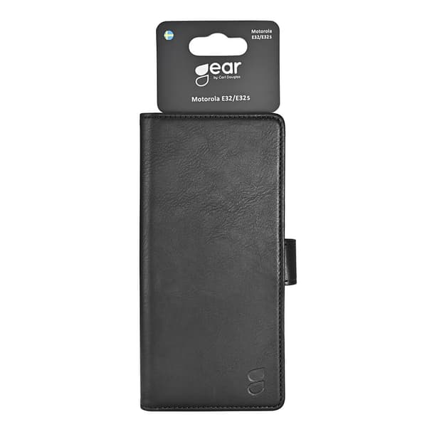 Gear Lommebokdeksel Svart - Motorola Moto E32/E32s
