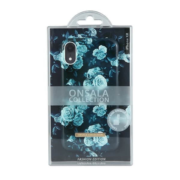 Onsala COLLECTION Mobilskal Shine Dark flower iPhone XR