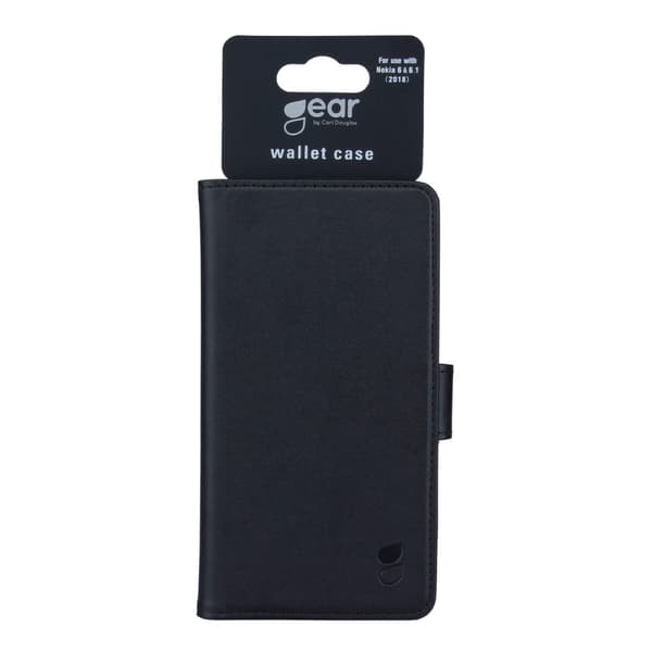Gear Mobilfodral 3 Kortfack Svart - Nokia 6.1 (Nokia 6 2018)