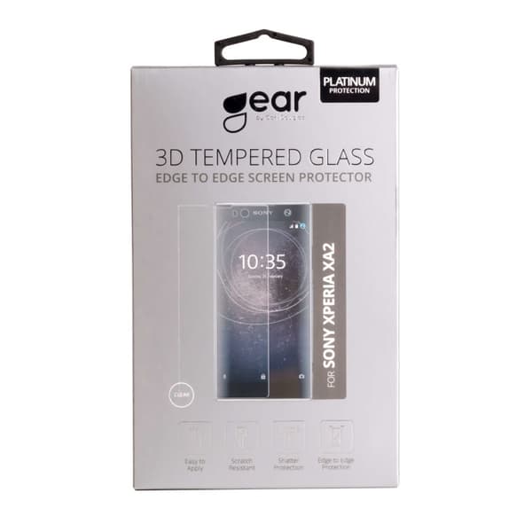 Gear Hærdet Glas 3D Full Cover Klar Sony Xperia XA2 (SM12)