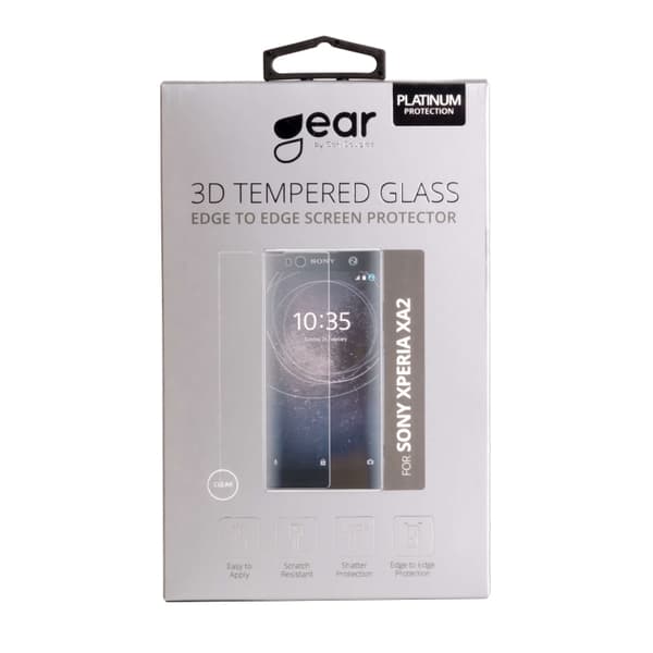 Gear Hærdet Glas 3D Full Cover Klar Sony Xperia XA2 (SM12)