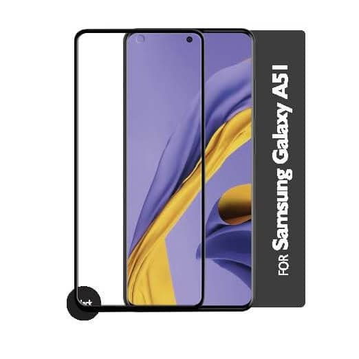 Gear Härdat Glas 3D Gum Full Cover Svart Samsung A51