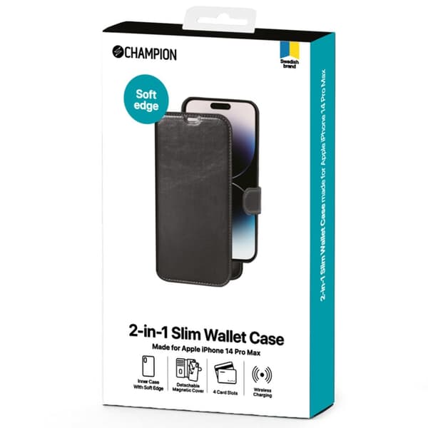 Champion 2-i-1 slank pung til iPhone 14 Pro Max