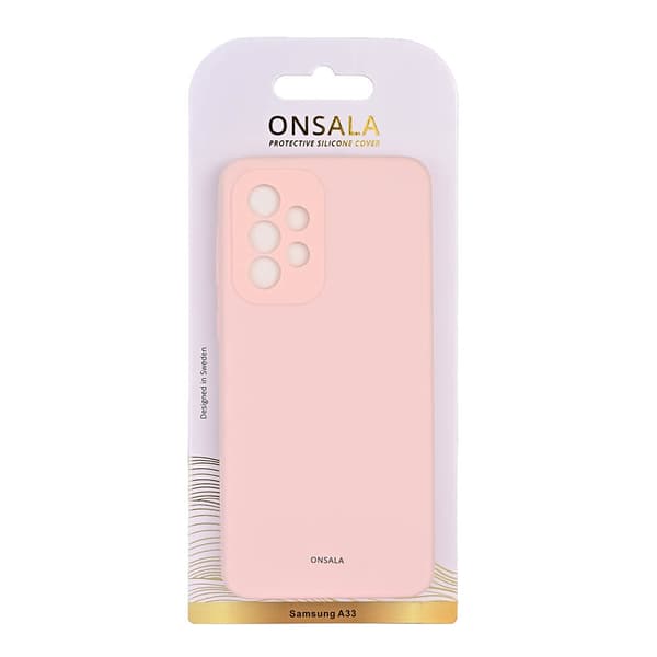 Onsala Mobilskal Silikon Chalk Pink - Samsung A33