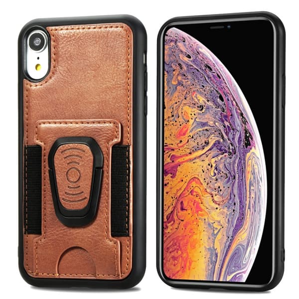 Mobilcover med ringeholder til iPhone 12 mini, Brun