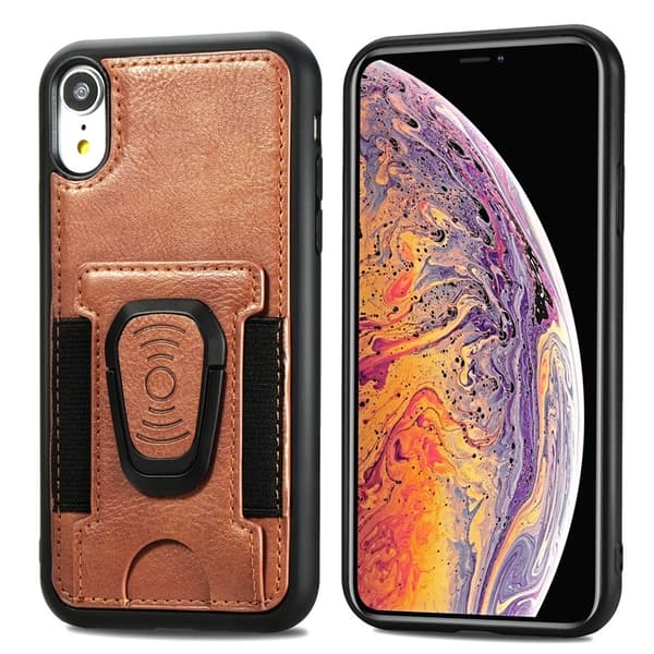 Mobildeksel med ringholder for iPhone 12 Pro Max, Svart