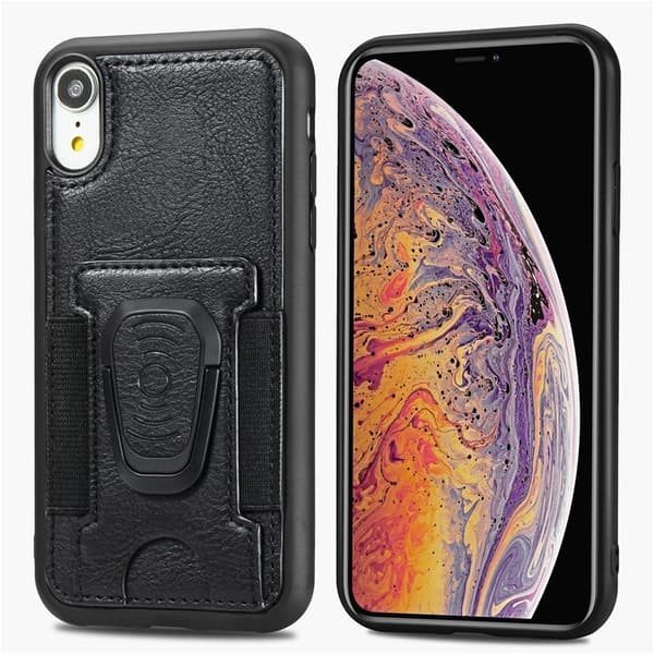 Mobildeksel med ringholder for iPhone 12 Pro Max, Svart
