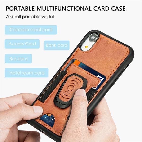 Mobildeksel med ringholder for iPhone 12 Pro Max, Svart