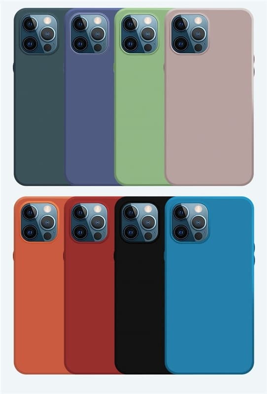 Mobildeksel i silikon til iPhone 12 Pro Max, Rød