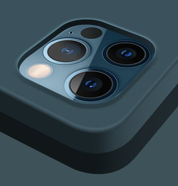 Mobildeksel i silikon til iPhone 12 Pro Max, Rød
