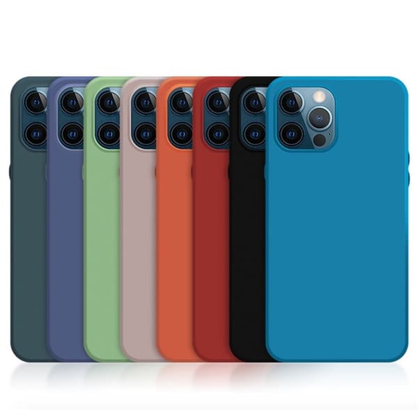 Mobildeksel i silikon til iPhone 12 Pro Max, Rød