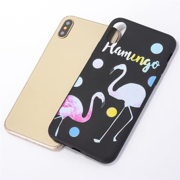 Bakdeksel til iPhone X/XS, Flamingo