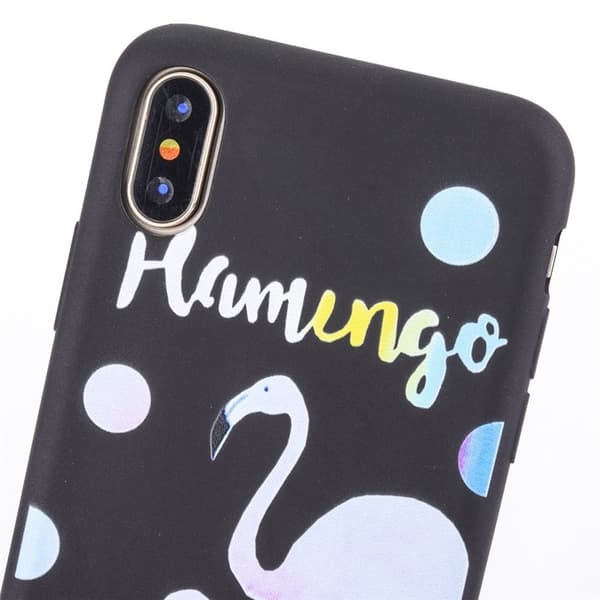 Bakdeksel til iPhone X/XS, Flamingo