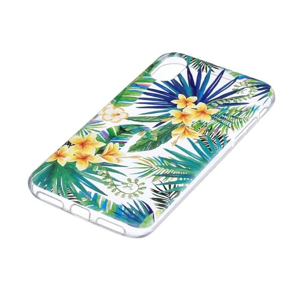 Mykt TPU-deksel for iPhone X/XS, Plants