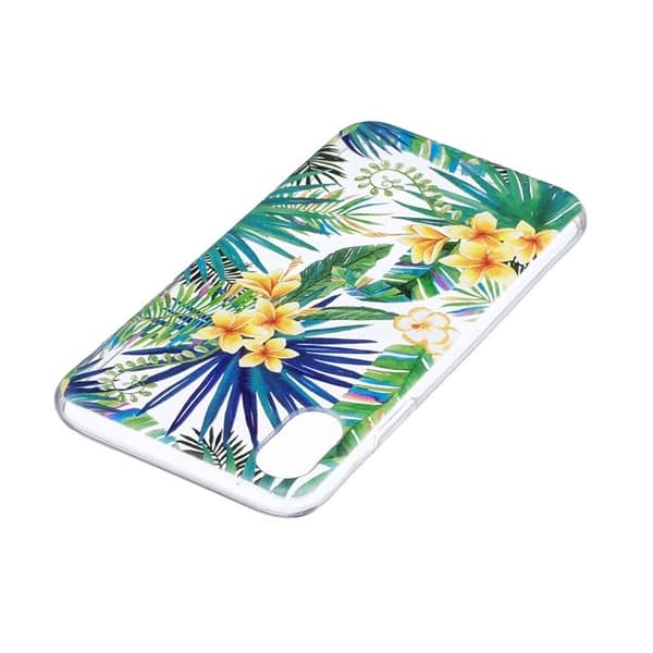 Mykt TPU-deksel for iPhone X/XS, Plants