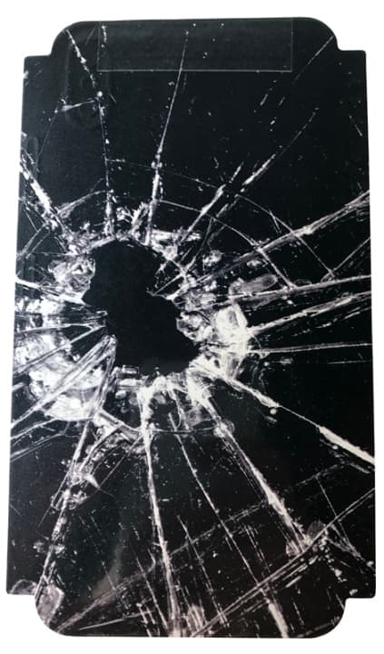 Skin for Iphone X/XS Shattered glass - Svart