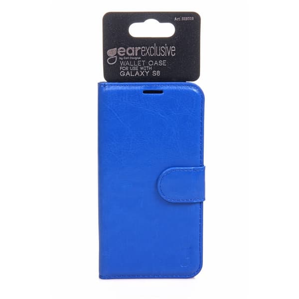 Gear Wallet Exclusive Blå -Samsung S6
