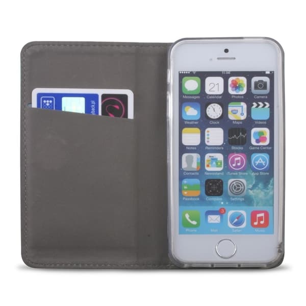 Etui med magnetisk lukning til Samsung J500 (Guld)