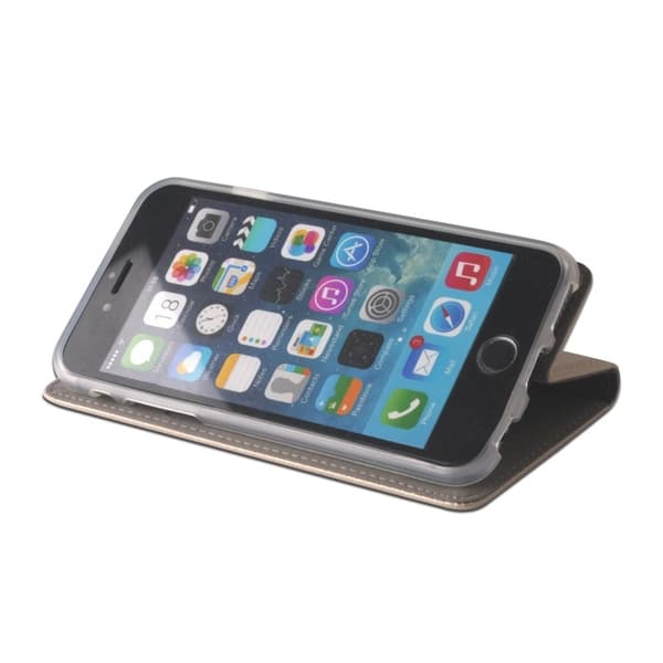 Etui med magnetisk lukning til Samsung J500 (Guld)