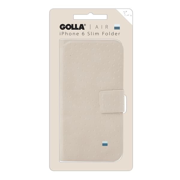 Golla AIR iPhone6/6S 4,7 Booklet Kreditkort Creme G1729