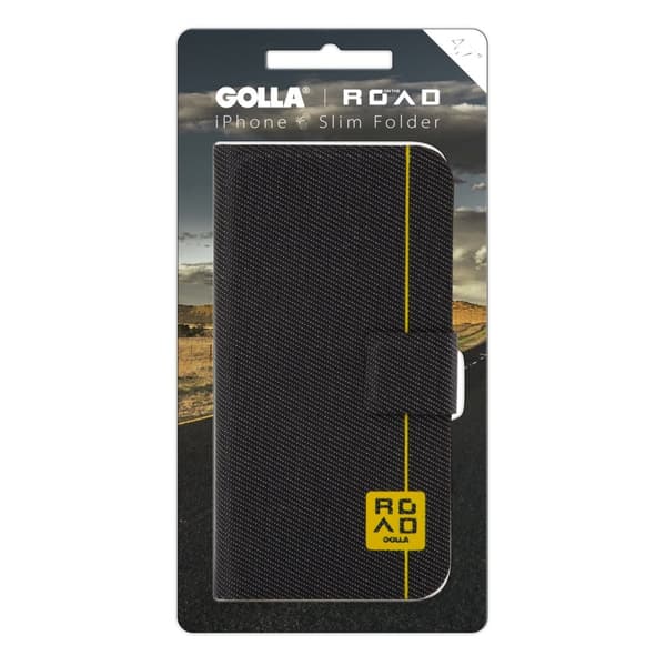 Golla ROAD Plånboksväska Slim iPhone6 Plus Svart G1746